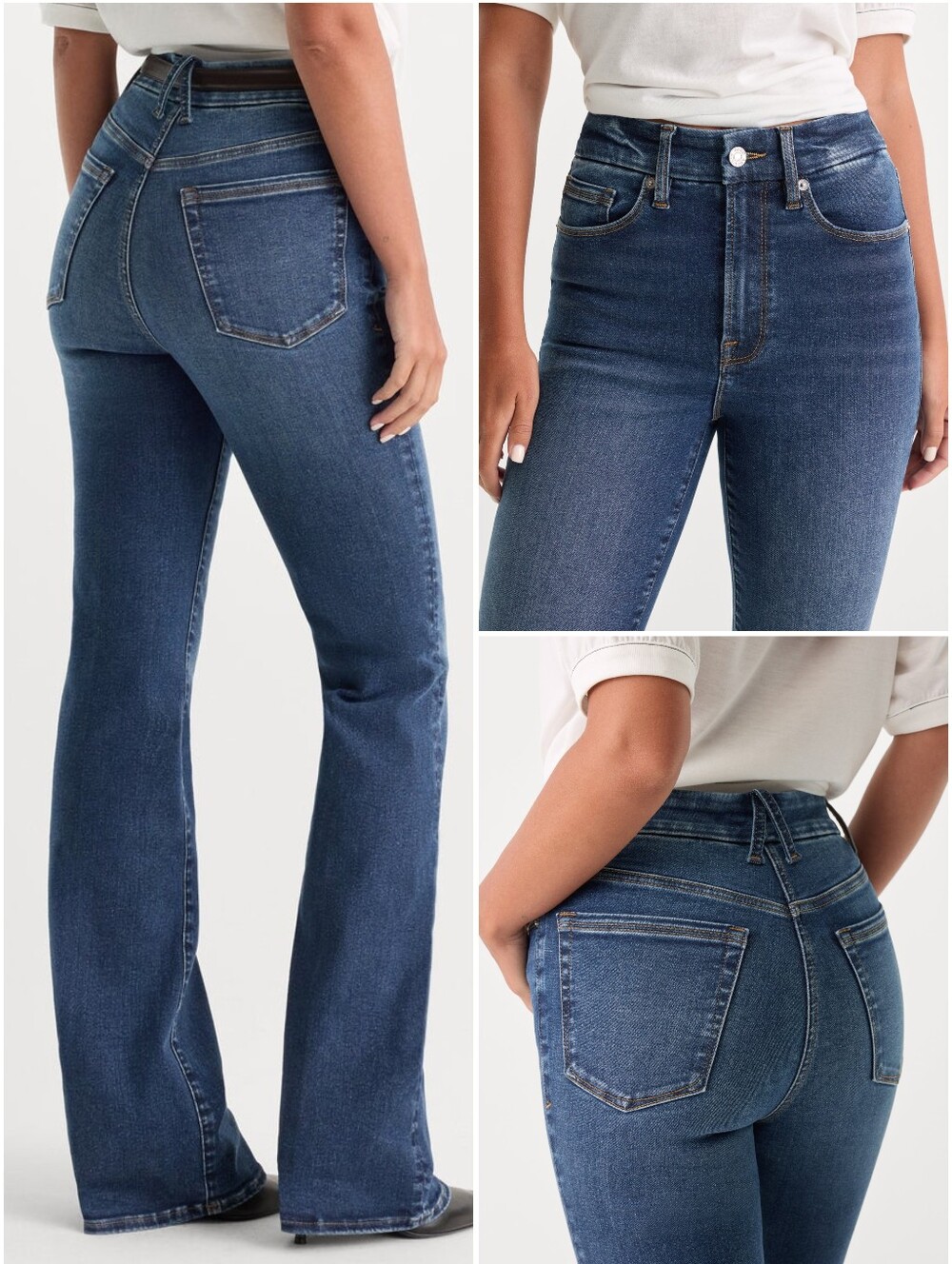 NWT Good American Always Fits Good Classic Bootcut Jeans 6-12